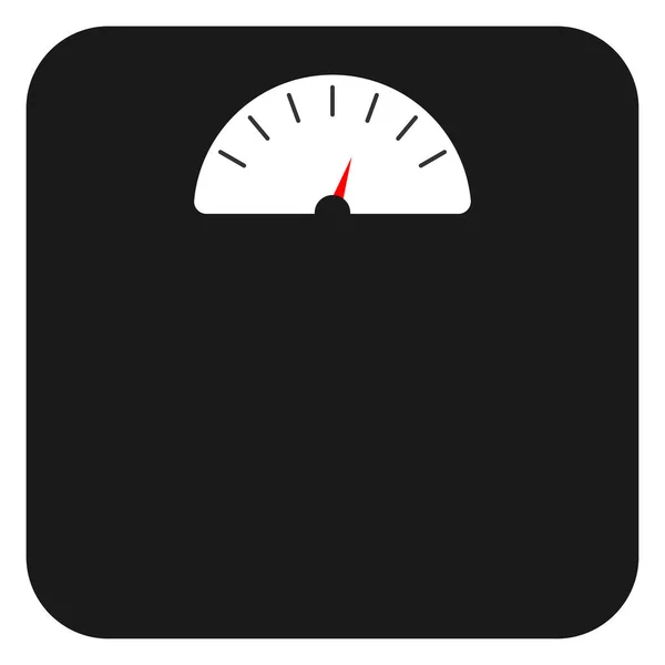 体重計のアイコン 健康的な食事ボディシンボル 損失カロリー測定ベクトルイラスト — ストックベクタ