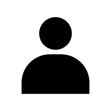 Kullanıcı avatar simgesi, sosyal kişi simgesi, iş vektör illüstrasyonu, web üyesi izole arkaplan .