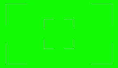 Yeşil ekran boş arkaplan, boş dijital video şablon modelleme vektör resimlemesi .