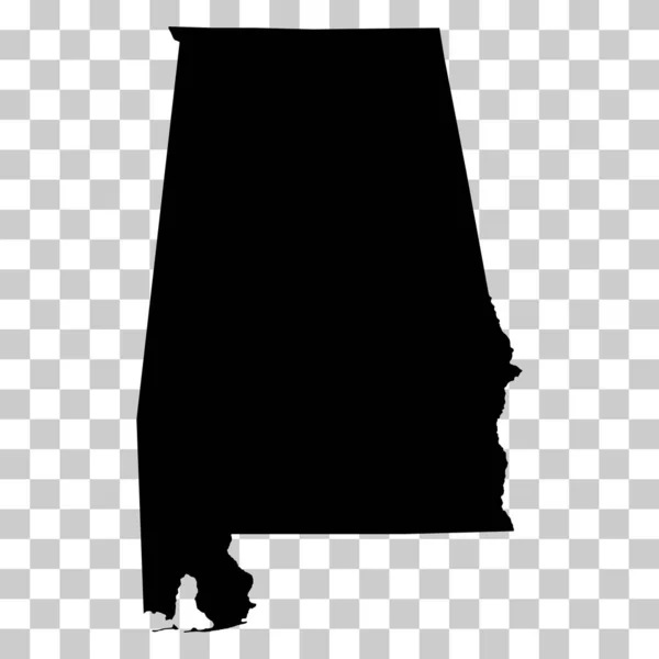 Alabama Forma Estados Unidos América Icono Concepto Plano Símbolo Vector — Vector de stock