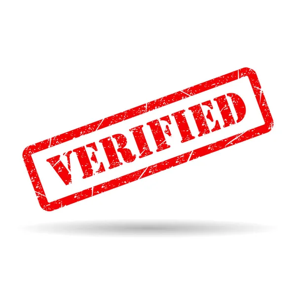 Doğrulanmış pul sembolü gölgesi, etiket işareti düğmesi, metin sancak vektör illüstrasyonu .