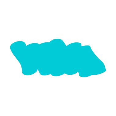 Vurgulama işareti simgesi, fırça element mürekkep sembolü, elle okşama, not vektör illüstrasyonu .