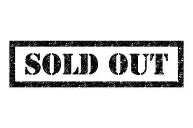 Satılmış pul sembolü, etiket etiketi işaret düğmesi, metin sancak vektör illüstrasyonu .