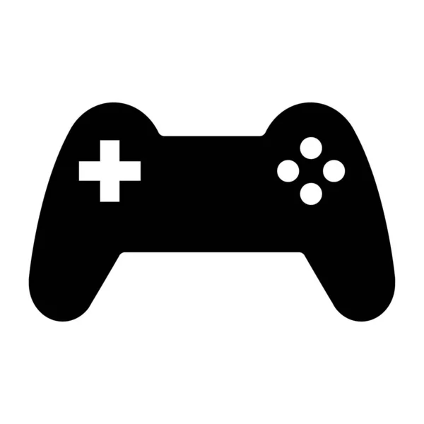 Console Gaming Gamepad Icon Joystick Gadget Tecnologia Botão Vetor Ilustração — Vetor de Stock