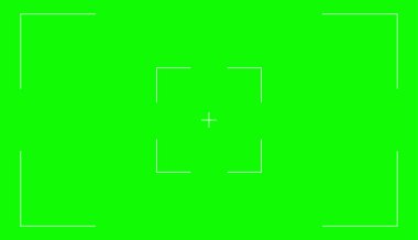 Yeşil ekran boş arkaplan, boş dijital video şablon modelleme vektör resimlemesi .