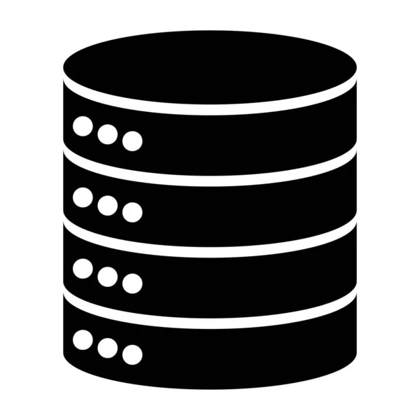 Datenbank Speichersymbol Internet Netzwerk Server Cloud Datensymbol Vektor Abbildung Des — Stockvektor