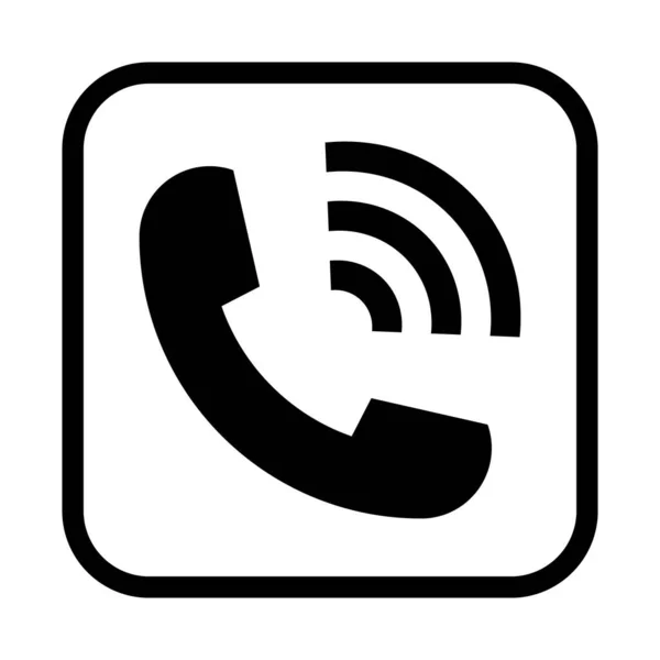 Simbolo Del Telefono Cellulare Icona Dello Smartphone Pulsante Chat Web — Vettoriale Stock