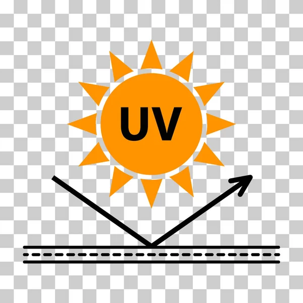 Sun Protection Factor Icon Radiation Block Symbol Sun Protect Skin — Stock Vector