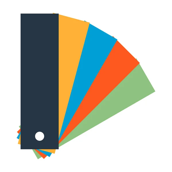 Icono Color Pantone Símbolo Catálogo Gráfico Colorido Ilustración Vector Web — Archivo Imágenes Vectoriales