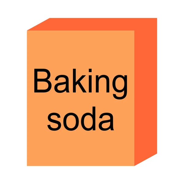 Baking Soda Ingredient Icon Cook Food Design Symbol Bakery Product — Stockvektor