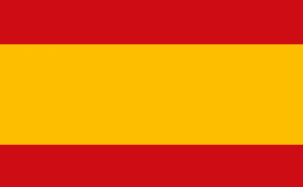 Spaanse Vlag Pictogram Spanje Natie Ontwerp Embleem Concept Indentiteit Lay — Stockvector