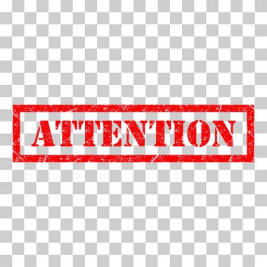 Dikkat pul sembolü, etiket etiketi işareti düğmesi, metin sancak vektör illüstrasyonu .