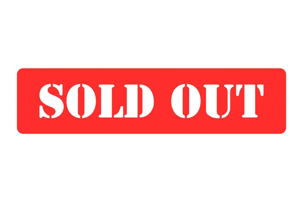 Sold Out Stamp Symbol Label Sticker Sign Button Text Banner — Stok Vektör