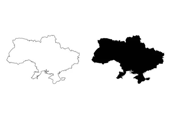 Иконка Карты Украины Географическое Пустое Понятие Коллекционная Графическая Фоновая Векторная — стоковый вектор