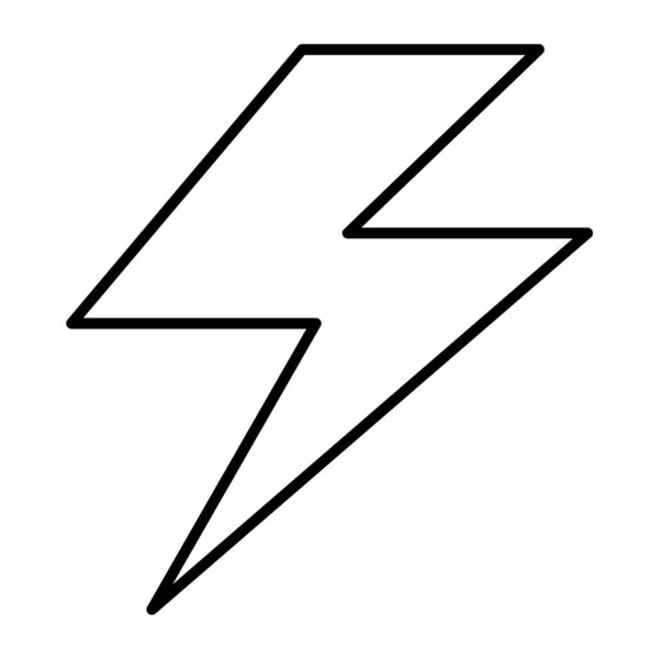 Licht Blitz Symbol Elektrische Ladung Power Symbol Grafik Flache Design — Stockvektor