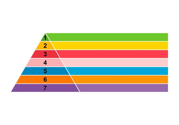 Инфографическая Схема Пирамиды Презентация Современного Концепта Векторная Иллюстрация Брошюры — стоковый вектор