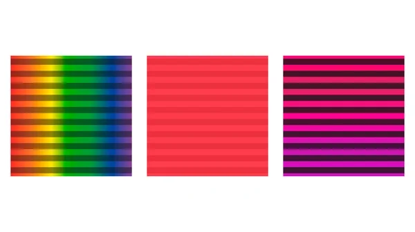 Набор Фона Гозизонтальной Полосы Геометрический Узор Цветная Бумага Графическая Векторная — стоковый вектор