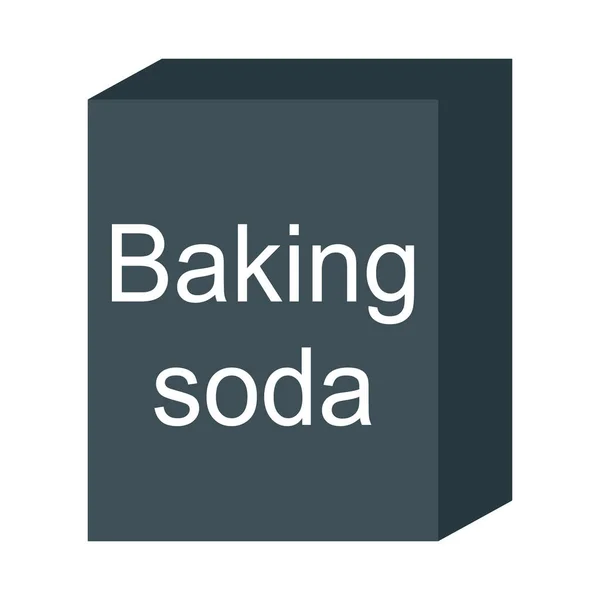 Baking Soda Ingredient Icon Cook Food Design Symbol Bakery Product — Archivo Imágenes Vectoriales