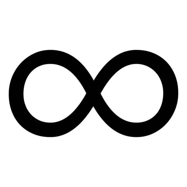 Geometryczna Ikona Nieskończoności Matematyczny Symbol Tatuażu Nieskończony Abstrakcyjny Wektor Kształtu — Wektor stockowy