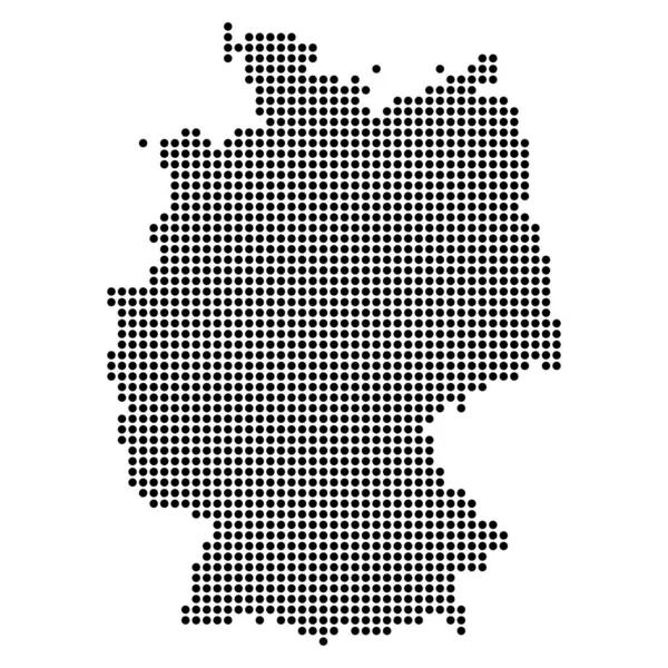 Deutschland Karte Symbol Geographie Leeres Konzept Isolierte Grafische Hintergrundvektorillustration — Stockvektor