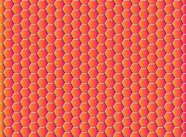 Altıgen geometrik arkaplan, bal peteği dekoratif desen, tasarım dokusu vektör çizimi .