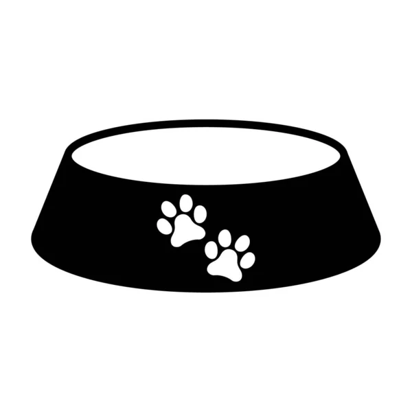 Bowl Icon Pet Food Sign Isolated Background Vector Illustration Dinner — 스톡 벡터