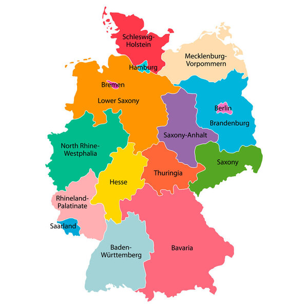 Germany map icon, geography blank concept, isolated graphic background vector illustration .
