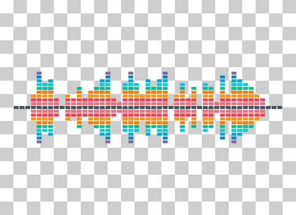 Sound Wave Music Audio Tract Frequency Web Design Graphic Vector — 스톡 벡터