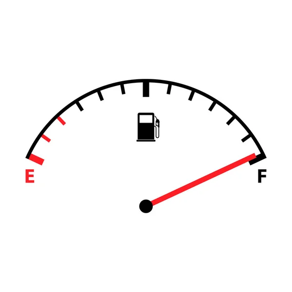 油罐车指示灯图标 油罐车仪表符号 控制符号矢量图解 — 图库矢量图片