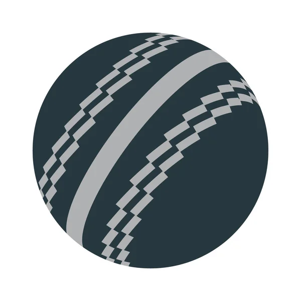 Значок Крикетного Мяча Конструкция Элементов Крупного Плана Векторная Иллюстрация Спортивных — стоковый вектор