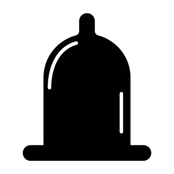 Condom Icon Health Protection Rubber Symbol Preventation Web Sign Design — Vector de stock