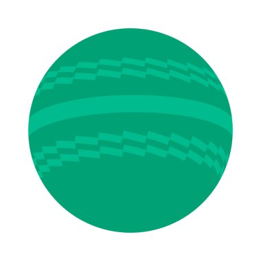 Kriket topu simgesi, ekipman elemanı yakın plan tasarımı, spor nesnesi çizimi .