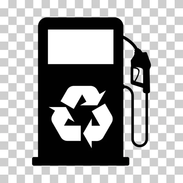 Εικονίδιο Βενζινάδικου Απομονωμένο Λογότυπο Ακροφυσίου Φορέα Σχέδιο Βενζίνης Αντλίας Σύμβολο — Διανυσματικό Αρχείο