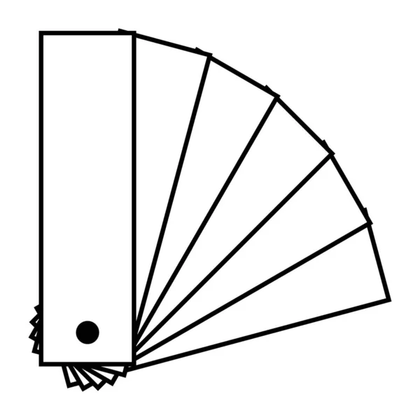 Pictograma Culoare Pantone Simbol Catalog Grafic Colorat Șablon Culoare Web — Vector de stoc