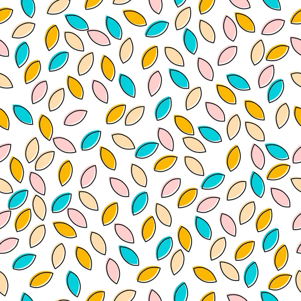 Дизайн Цветочный Лист Моды Природный Орнамент Бесшовный Узор Текстильный Фон — стоковый вектор