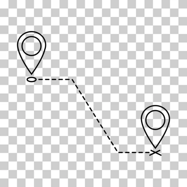 Nous Avons Déplacé Conception Annonce Emplacement Icône Vectorielle Pointeur Symbole — Image vectorielle