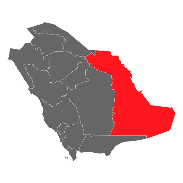 Saudi Arabia Eastern Provinci High Detailed Map Geography Graphic Country — 스톡 벡터