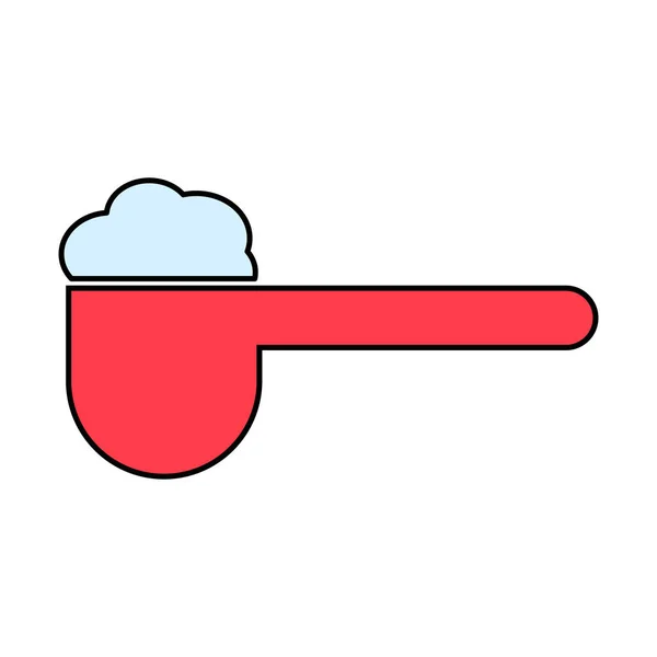 Ikona Łyżki Pomiarowej Symbol Projektowania Żywności Gotować Wektor Produktu Piekarniczego — Wektor stockowy