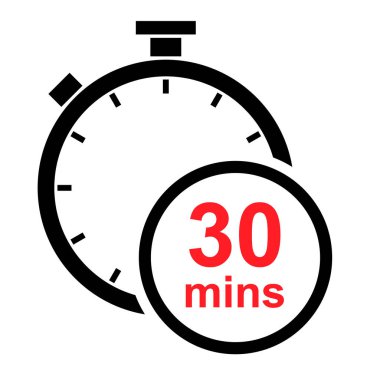 Zamanlayıcı spor simgesi, kronometre dijital grafik sembolü, zaman dairesi çizim düğmesi. Dur ve ölçüyü başlat .