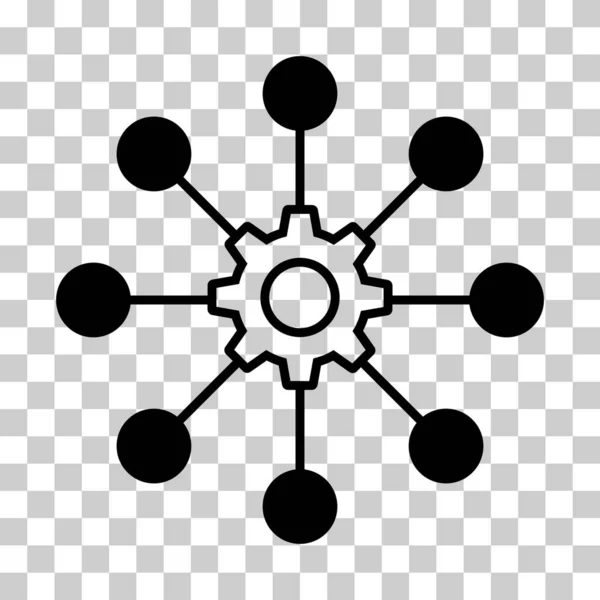 Multichannel Digital Design Icon Omnichannel Flat Web Symbol Internet Vector — Image vectorielle