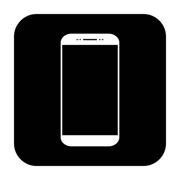 Mobiele Telefoon Symbool Smartphone Pictogram Knop Chat Web Internet Communicatie — Stockvector