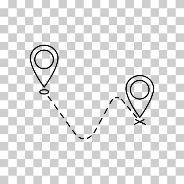Have Moved Announcement Design Location Vector Icon Symbol Pointer Navigation — Wektor stockowy