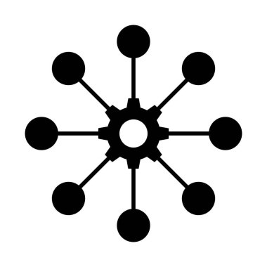 Multichannel digital design icon, omnichannel flat web symbol, internet vector illustration .