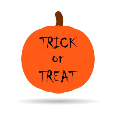 Balkabağı Cadılar Bayramı ikon vektör gölgesi. Ekim kutlaması düz silüet çizimi izole tasarım .