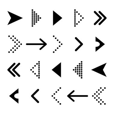Set of Swipe up internet button, online web design arrow move icon, vector illustration .