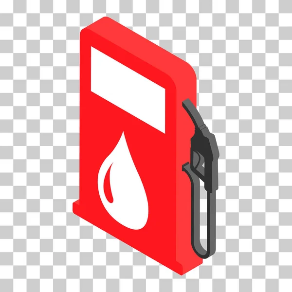Gas Station Icon Nozzle Isolated Vector Pump Gasoline Design Oil — Stock Vector