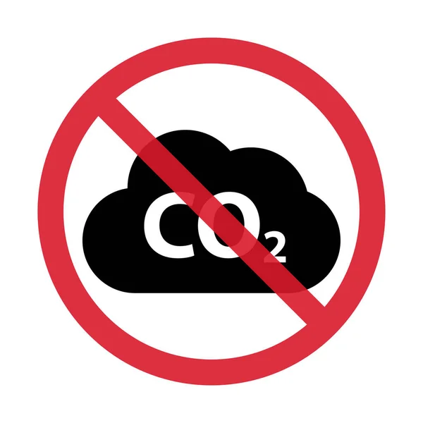 Co2 Reduce Icono Nube Las Emisiones Globales Limpias Medio Ambiente — Vector de stock