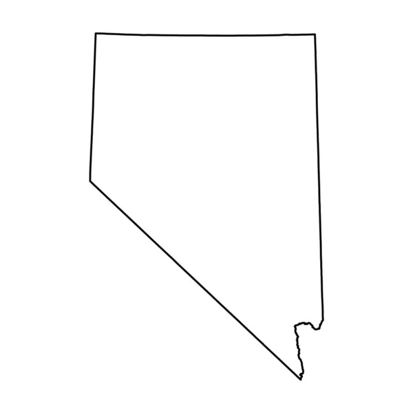 Nevada Map Shape United States America Flat Concept Icon Symbol — 图库矢量图片