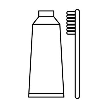 Tooth brush care icon, dental hygiene web sign, health medicine vector illustration .