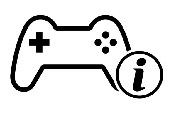 コンソールゲームパッドのアイコンは ジョイスティックガジェット技術ボタンのベクトル図は 楽しいゲームをプレイ — ストックベクタ